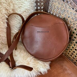 COPY - Circle leather crossbody Portland Leather bag in Honey